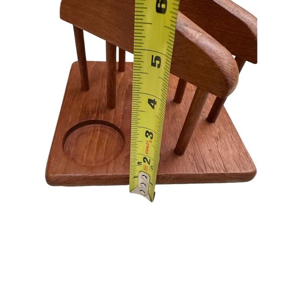 Vintage Gailstyn-Sutton Teak Wood Salt & Pepper Shakers &Napkin Holder - Picture 12 of 15